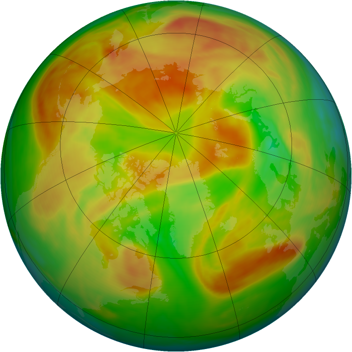 Arctic ozone map for 08 May 2006